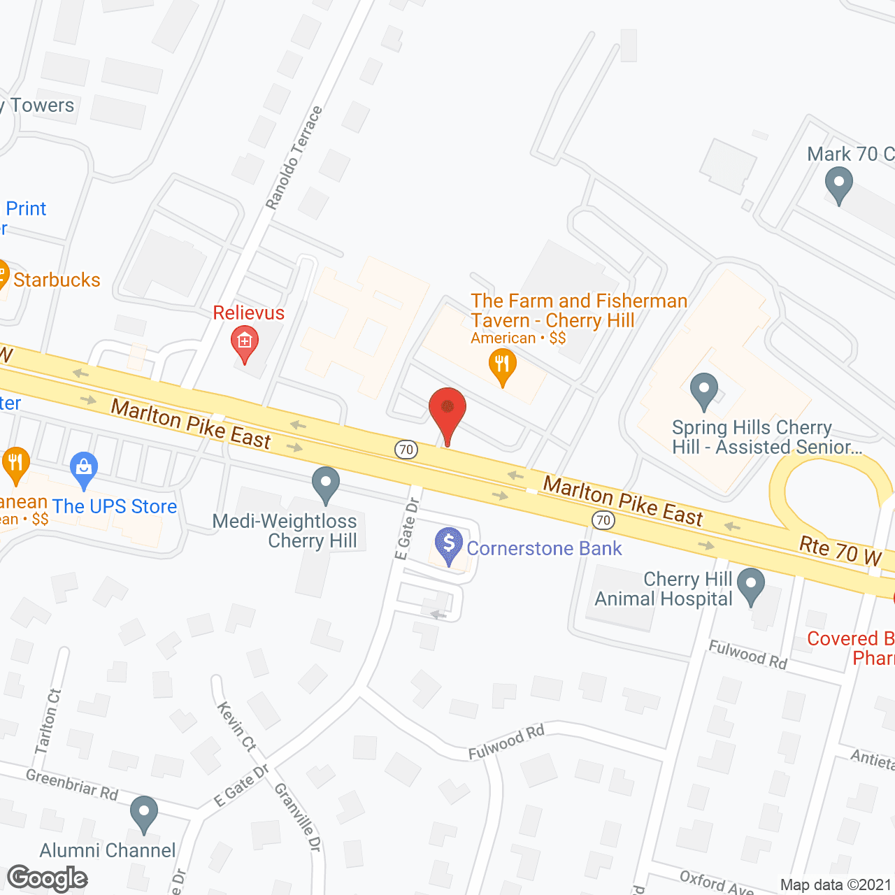 Map of the neighborhood around Manor Care Entomology And Optical Showroom
