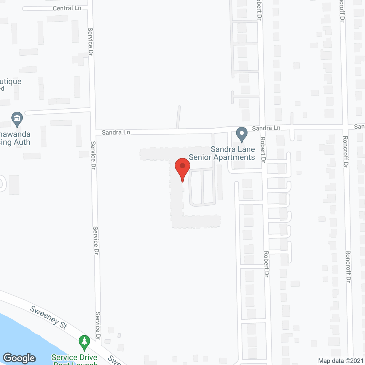 Map of the neighborhood around Sandra Lane Senior Apartments