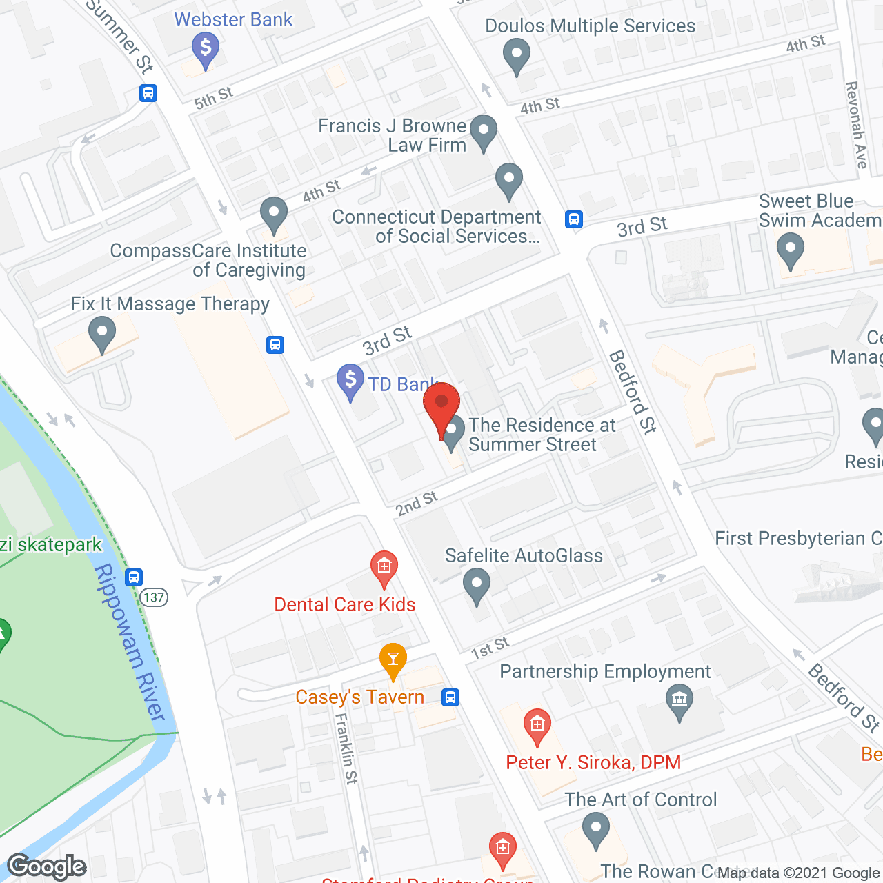Map of the neighborhood around The Residence at Summer Street