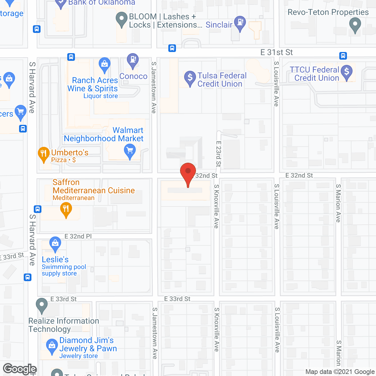 Map of the neighborhood around Scandia Retirement Community