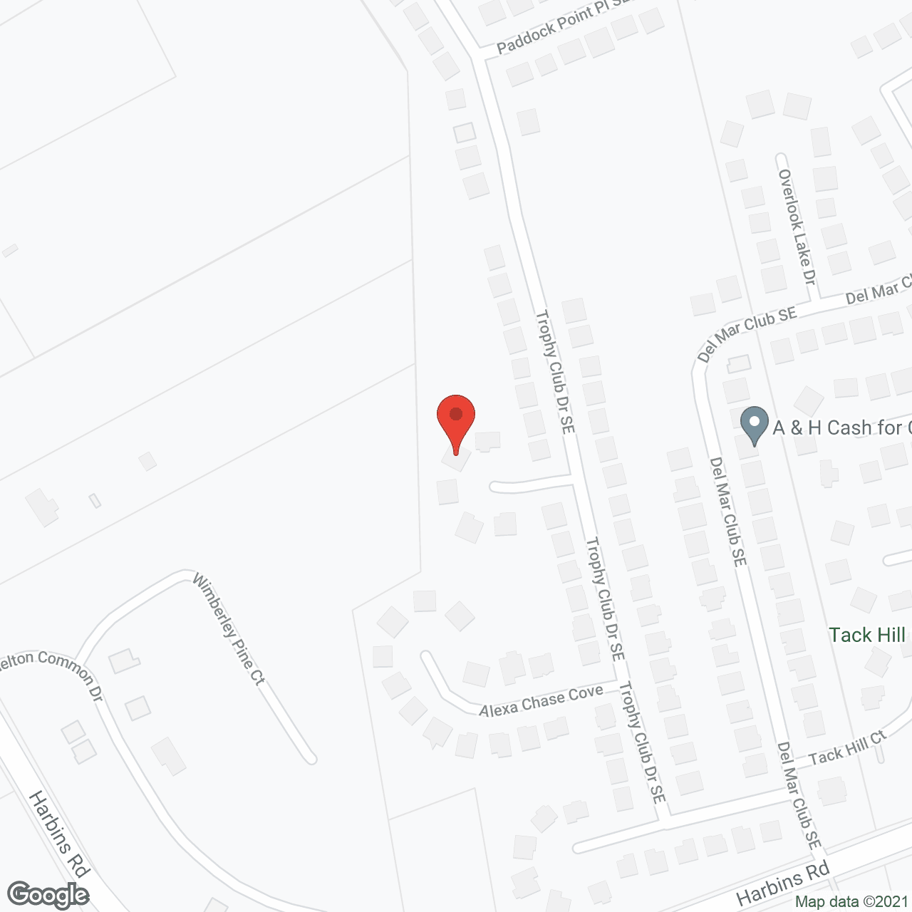 Map of the neighborhood around Blossom Personal Care Home