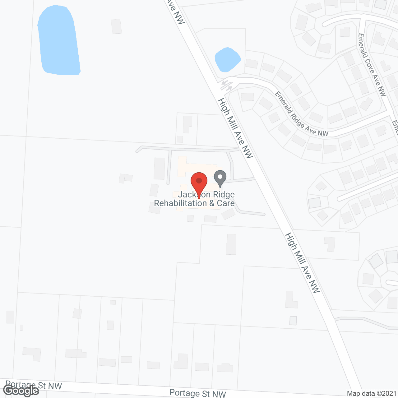 Map of the neighborhood around Jackson Ridge