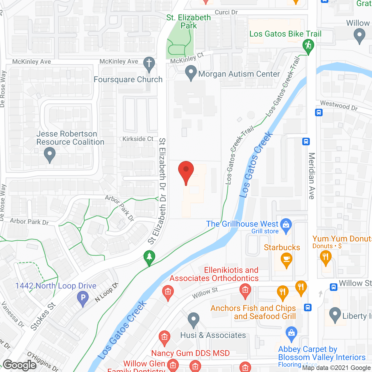 Map of the neighborhood around Somerset Senior Living