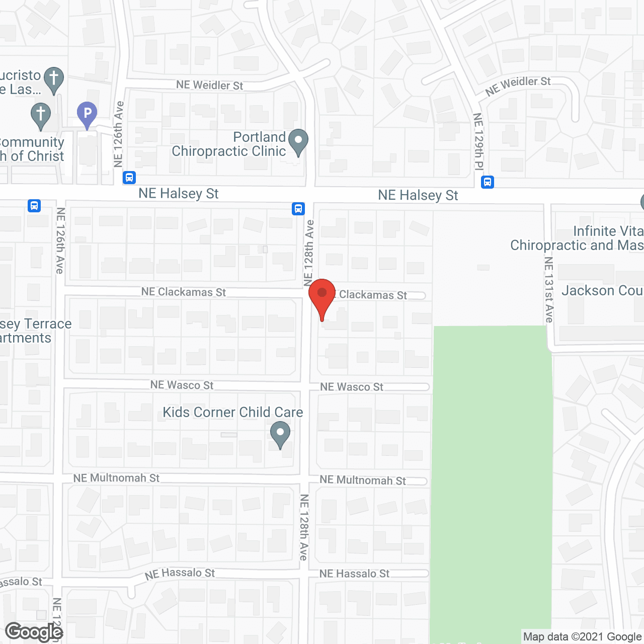 Map of the neighborhood around Trinity Adult Foster Home