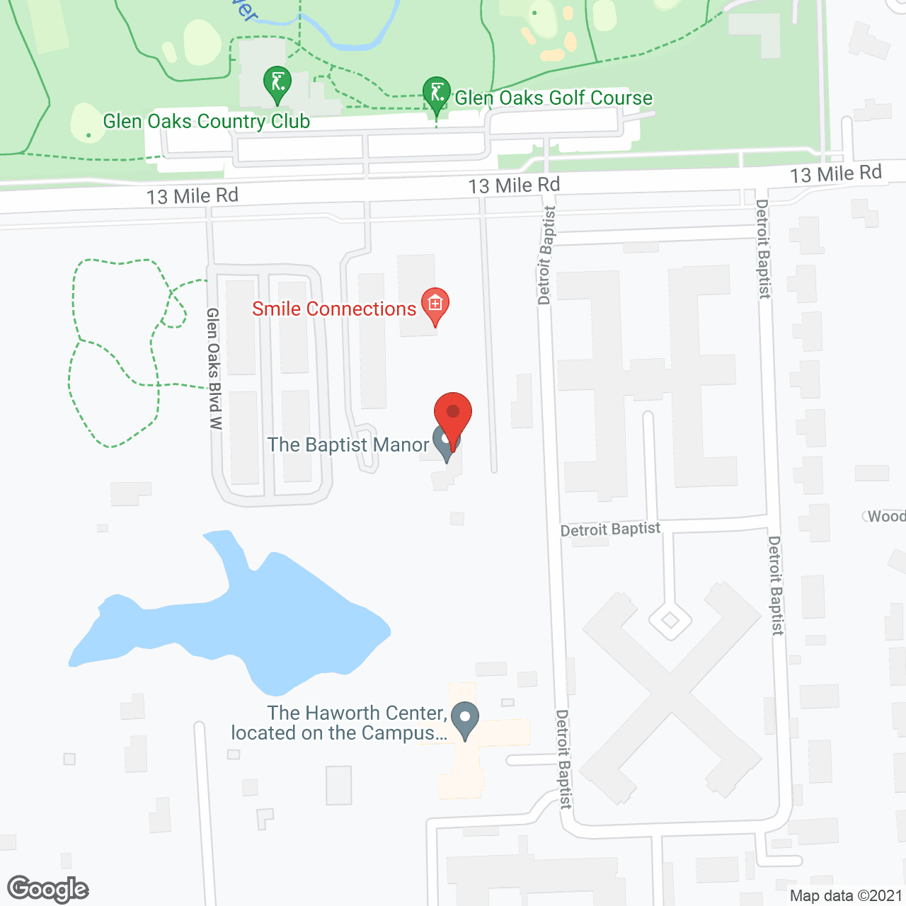Map of the neighborhood around The Baptist Manor - Delta Homes