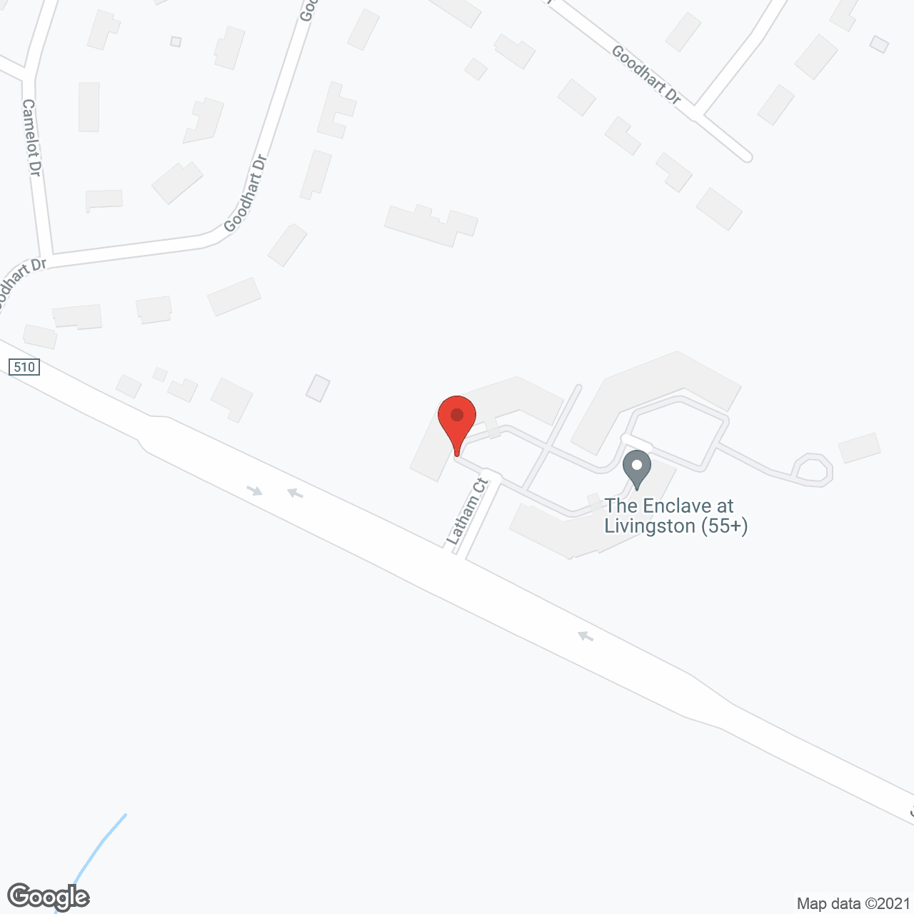 Map of the neighborhood around The Enclave At Livingston