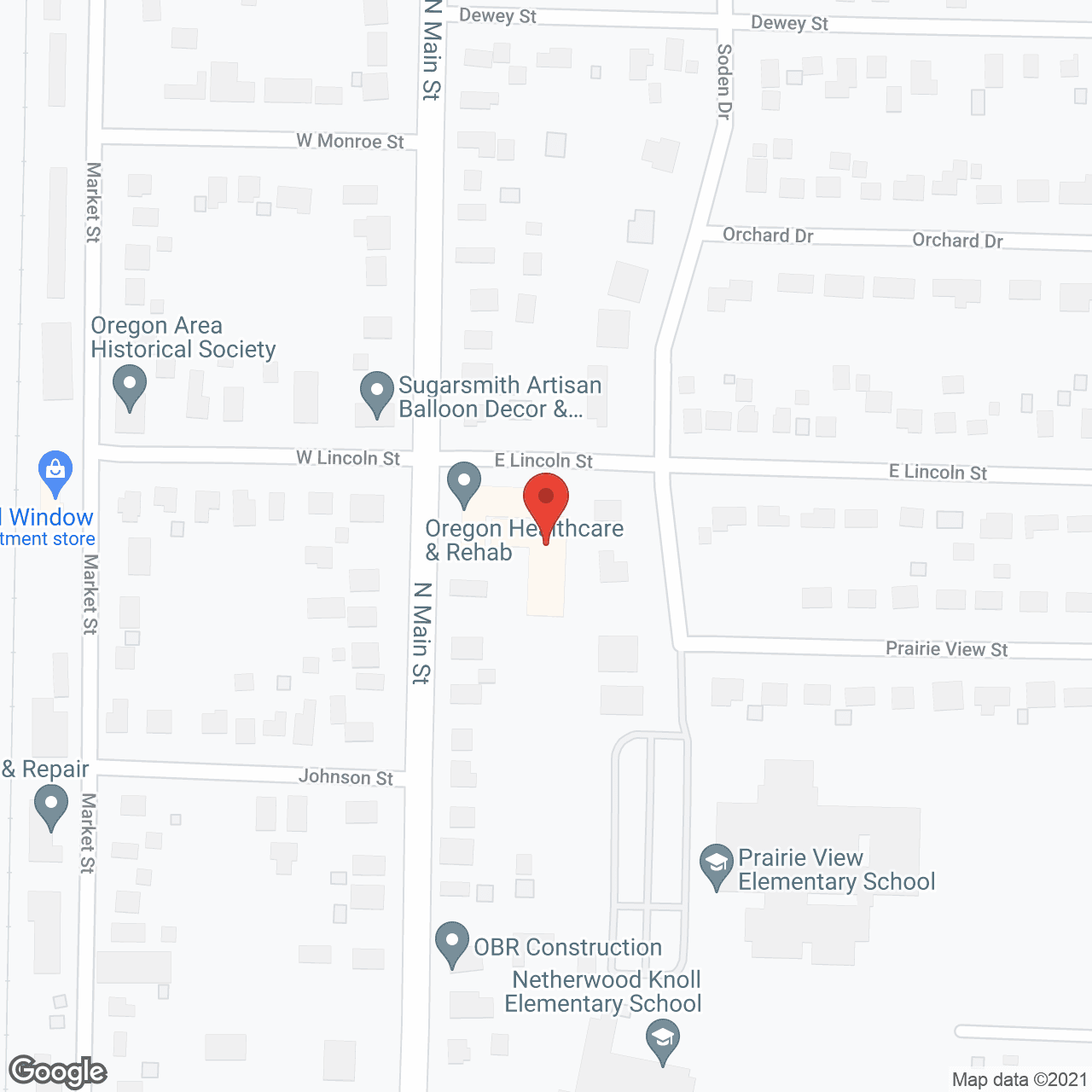 Map of the neighborhood around Main Street Quarters Assisted Living