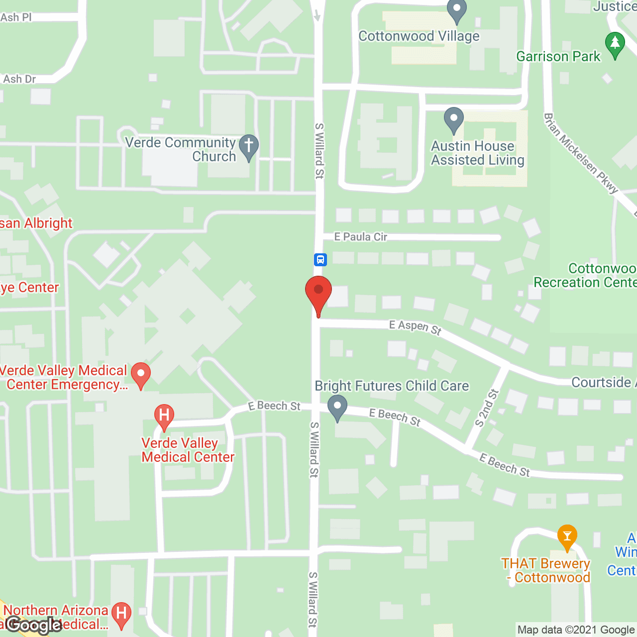 Map of the neighborhood around Austin House Assisted Living