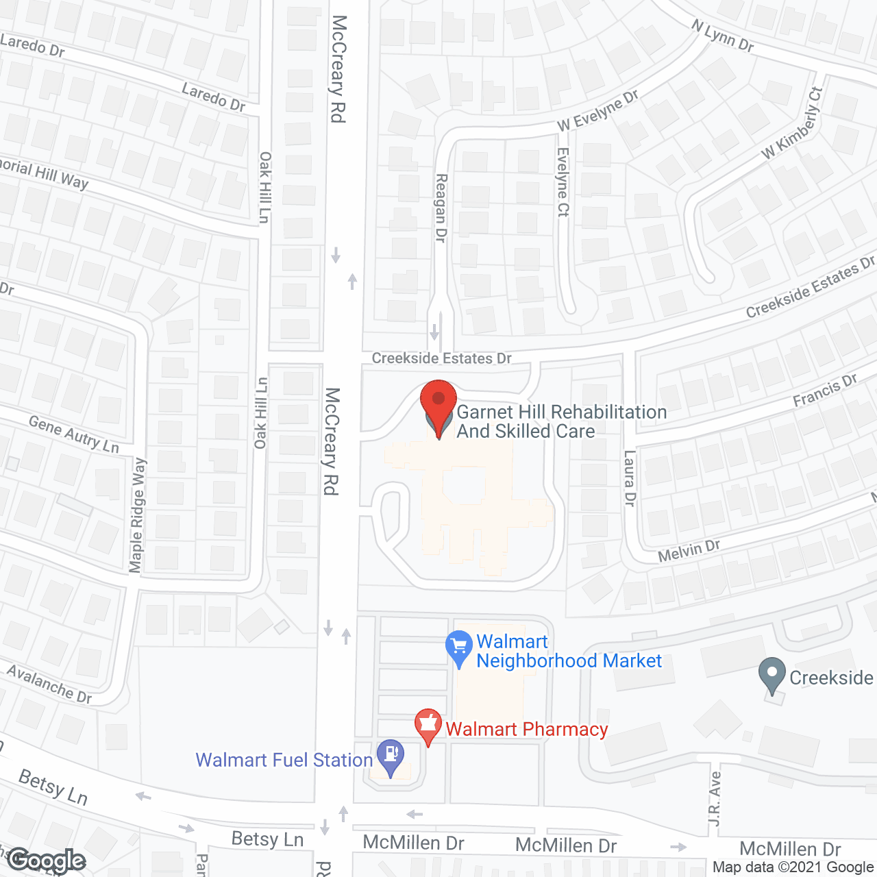 Map of the neighborhood around Garnet Hill Rehabilitation And Skilled Care