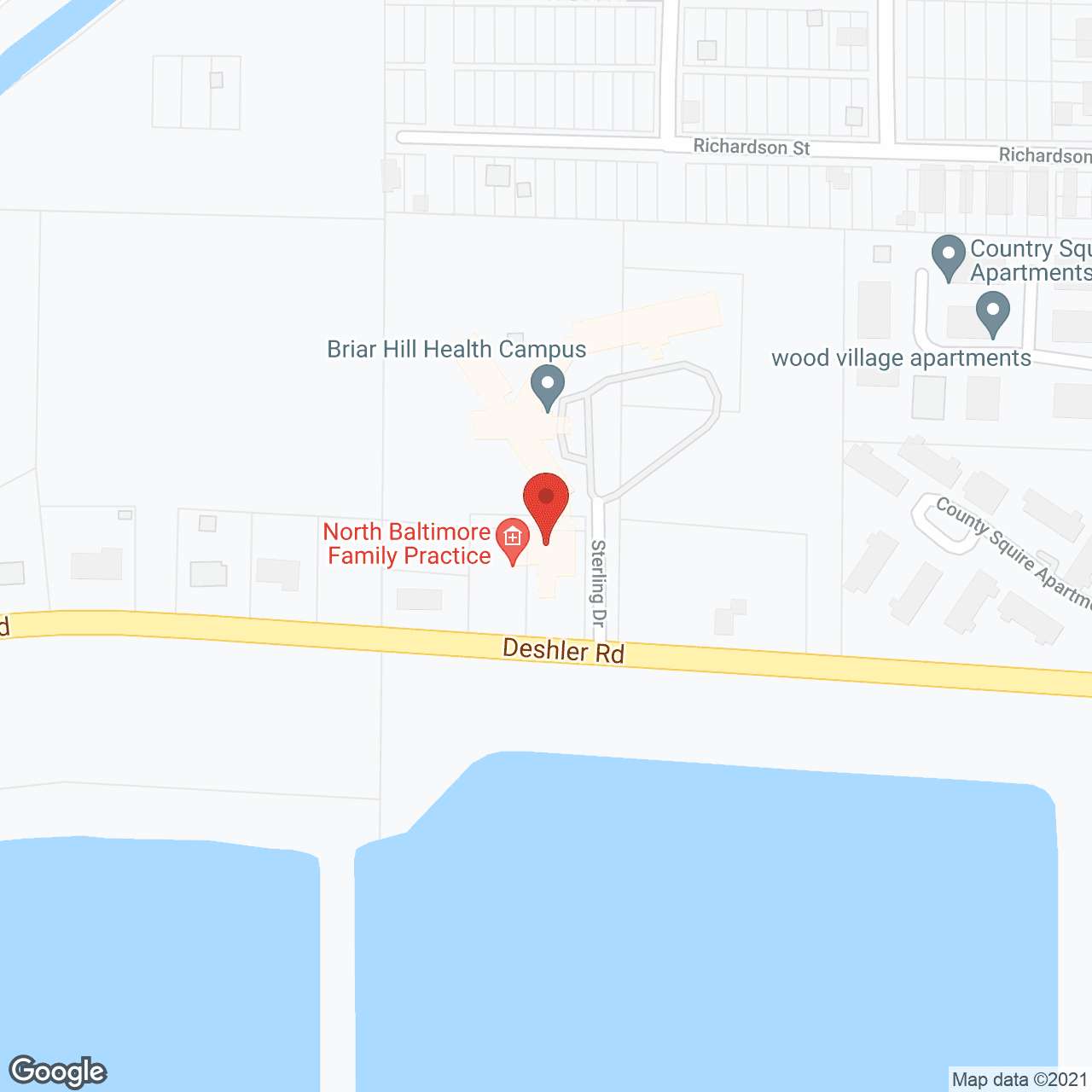 Map of the neighborhood around Blakely Assisted Living Ctr