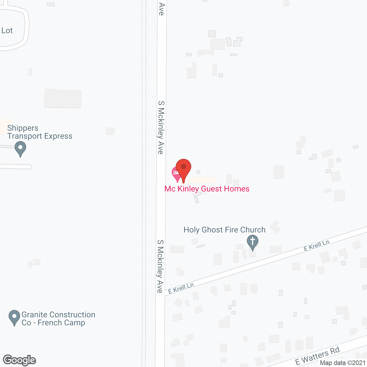Map of the neighborhood around Golden Memories