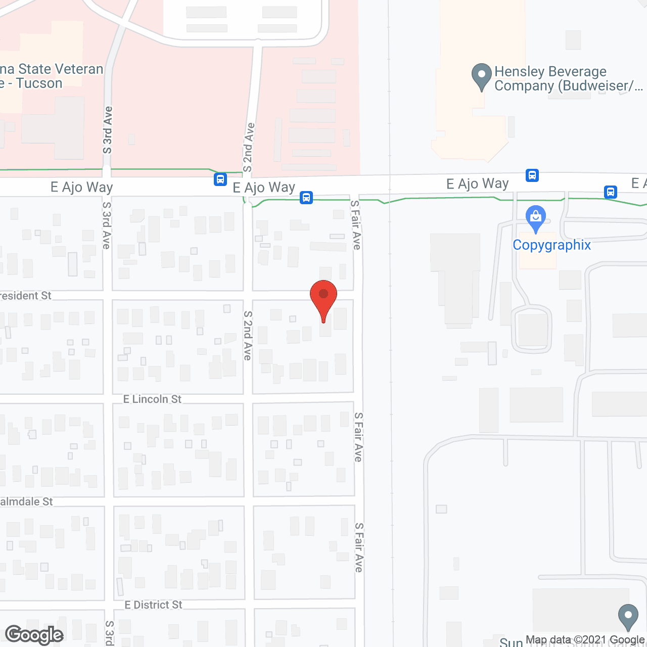 Map of the neighborhood around Manantial De Vida
