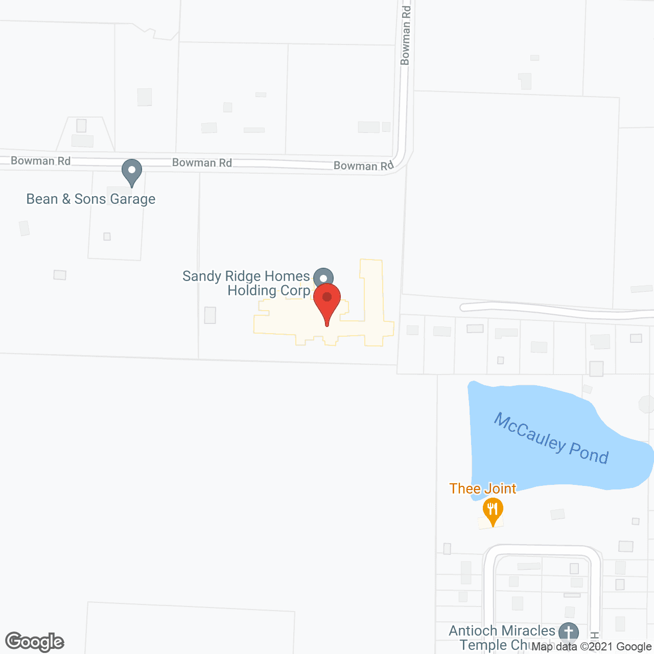 Map of the neighborhood around Sandy Ridge Memory Care and Assisted Living