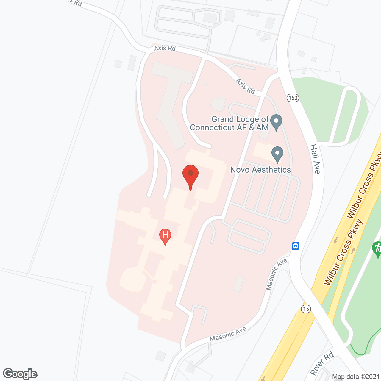 Map of the neighborhood around Masonicare