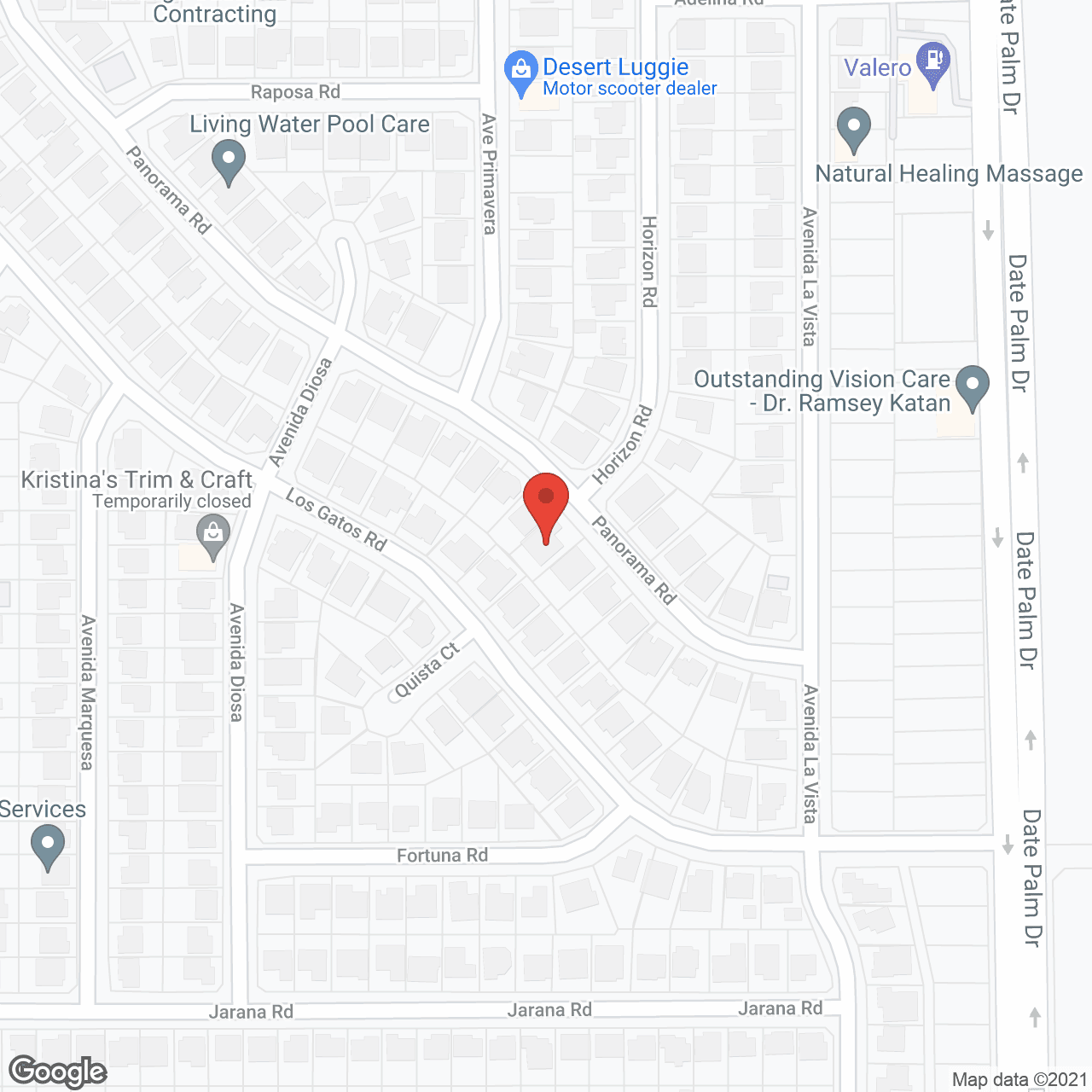Map of the neighborhood around Victoria Royale