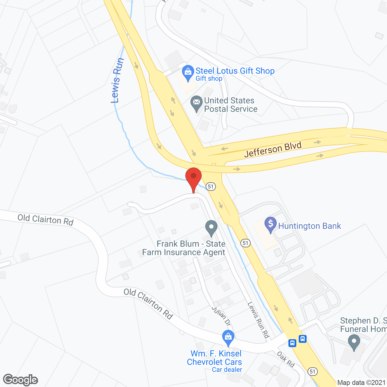 Map of the neighborhood around The Residence at Arrowood