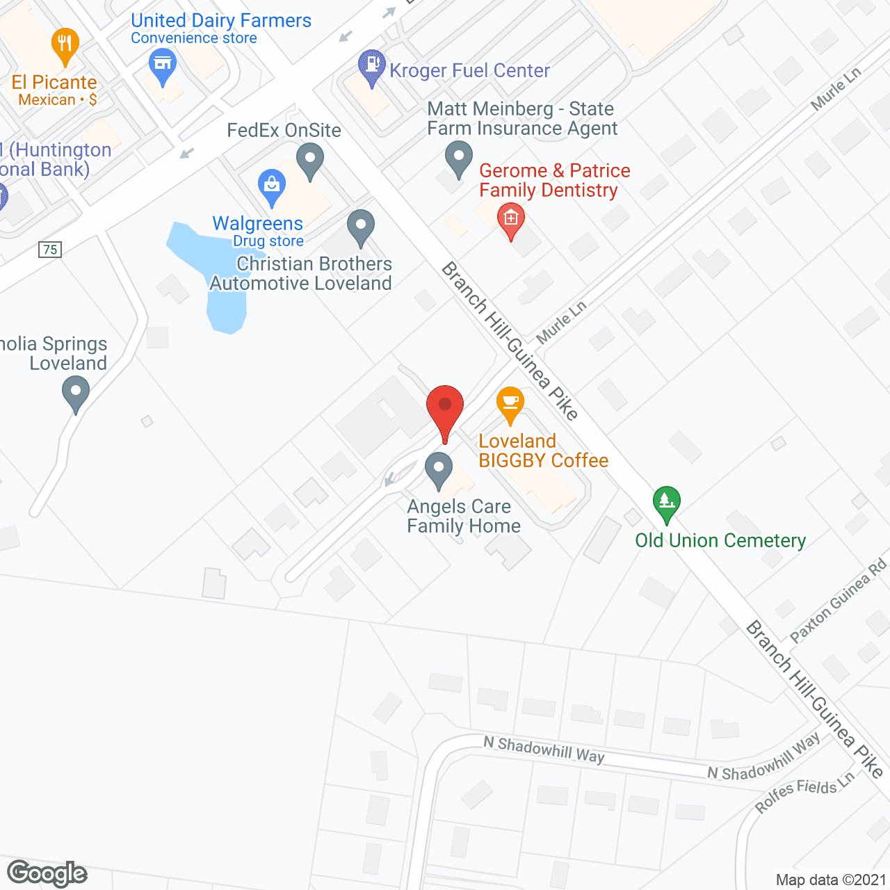 Map of the neighborhood around Angels Care Family Home III