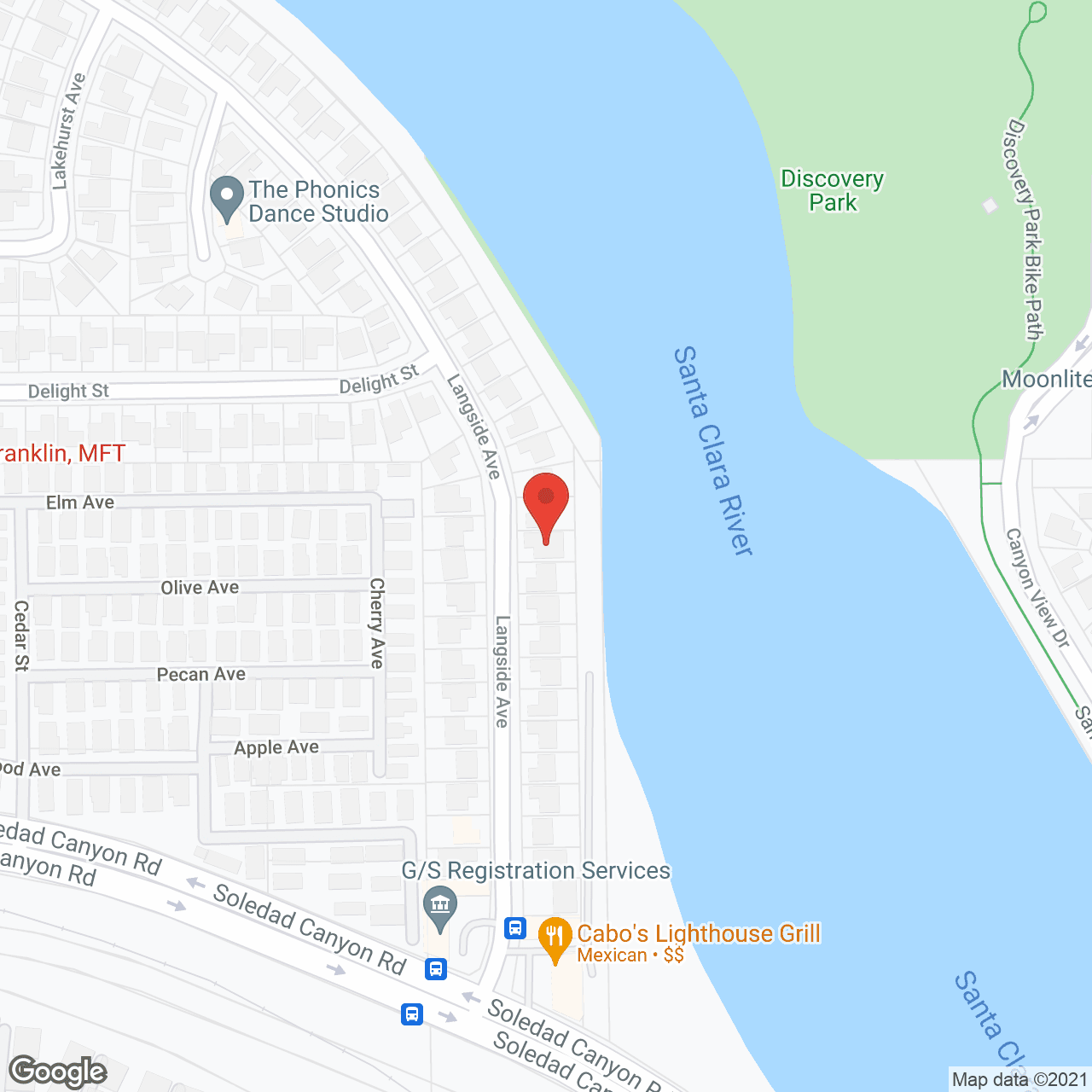 Map of the neighborhood around Cedarcreek Manor