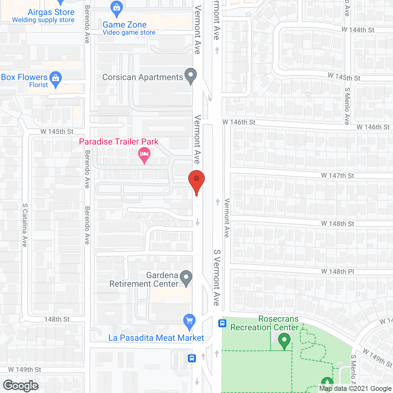 Gardena Retirement Center in google map