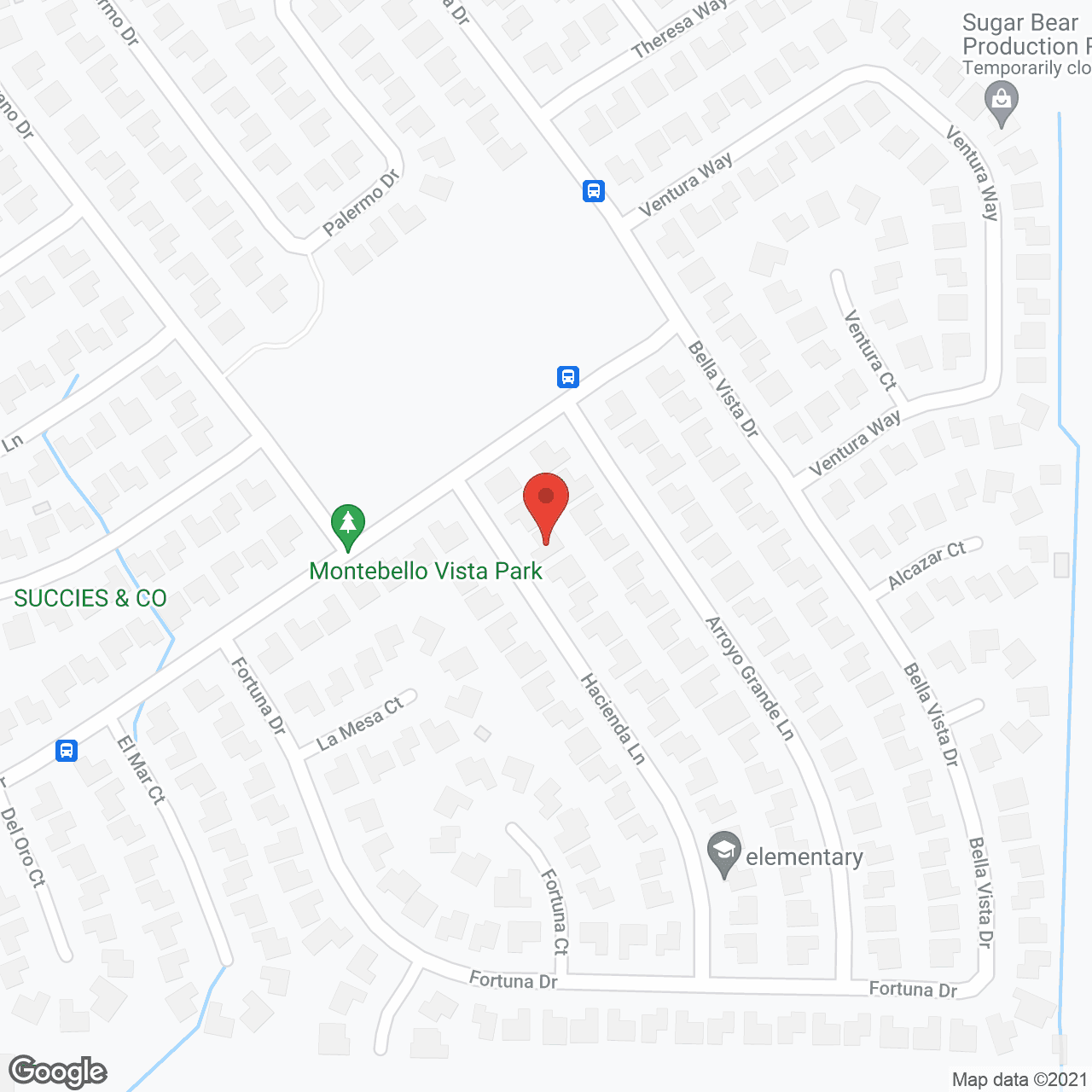 Map of the neighborhood around Hacienda Del Mar Care Home
