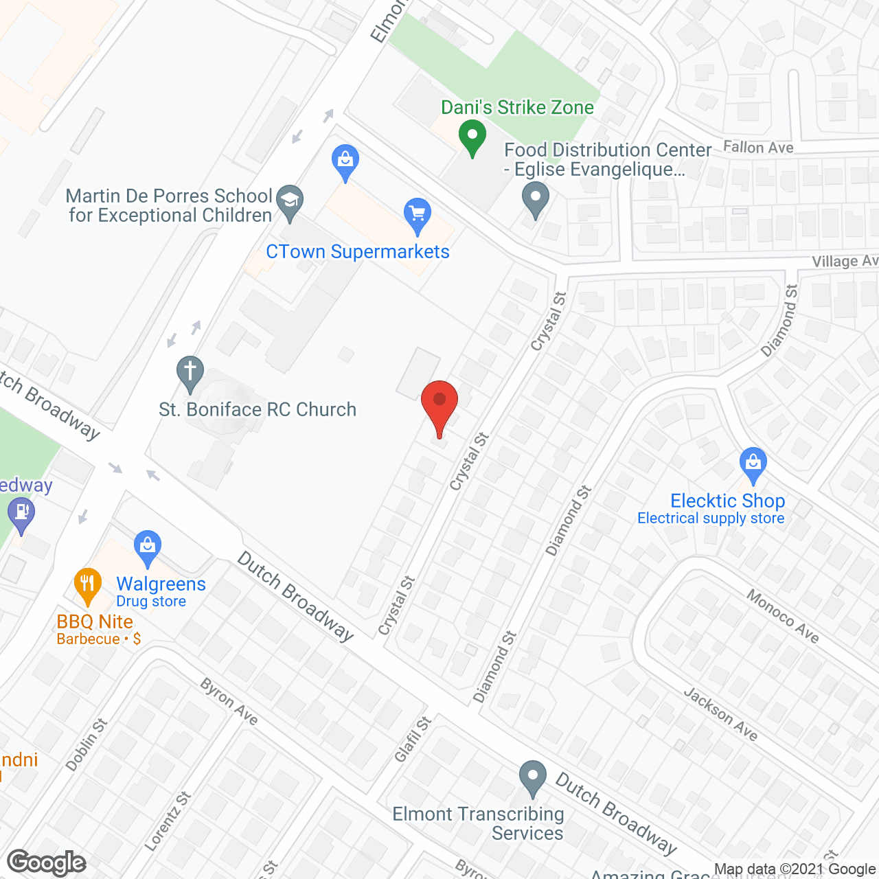 Map of the neighborhood around Franklin Family Type Home for Adults