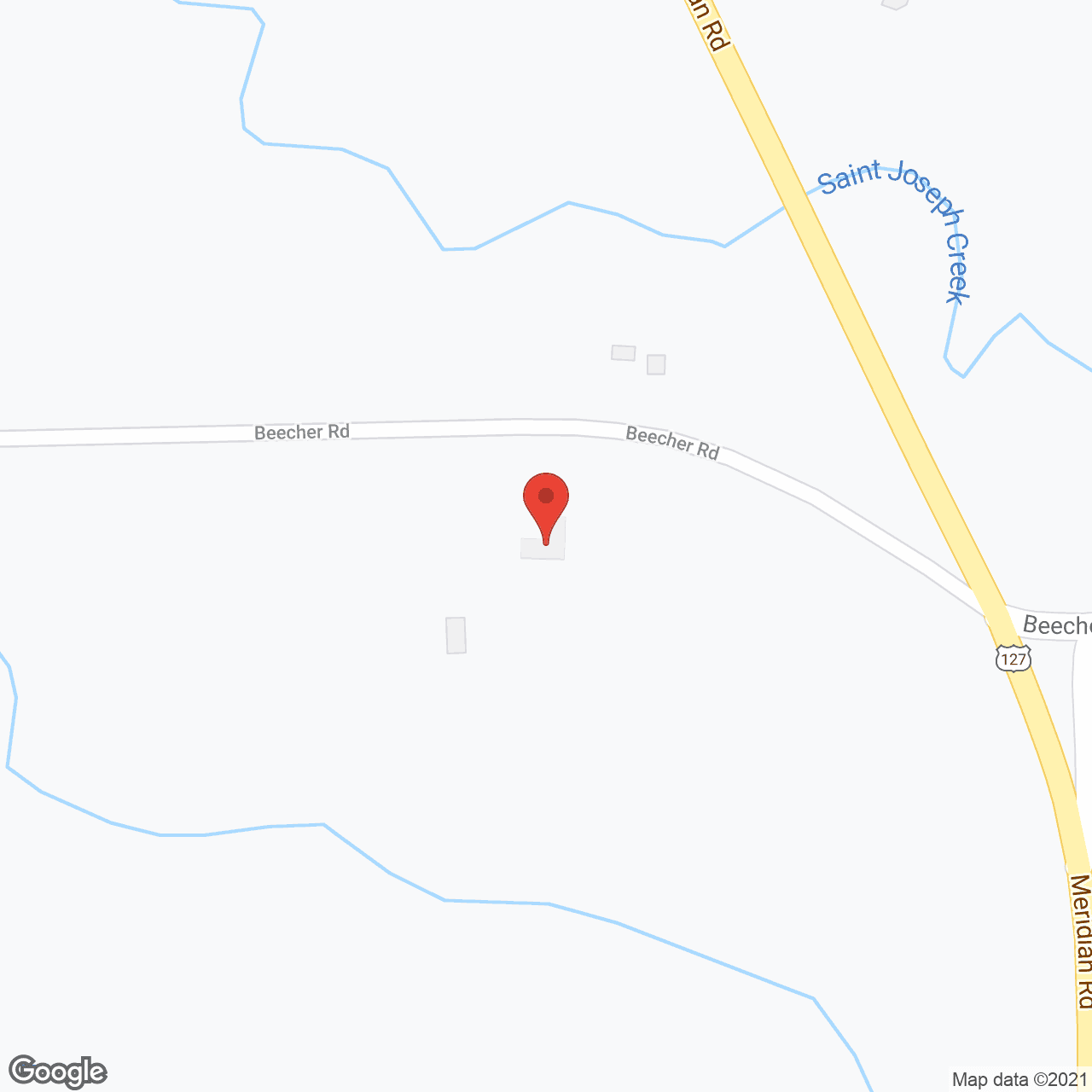 Map of the neighborhood around Maple Ridge Farms Assisted Living