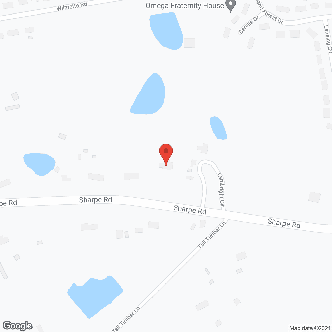 Map of the neighborhood around Mary's Residential Care Facility #2