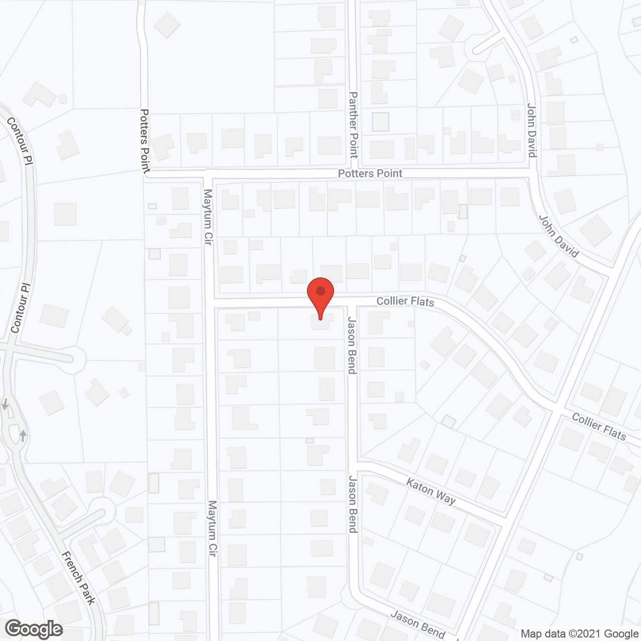 Map of the neighborhood around San Antonio - A+ CARE 1