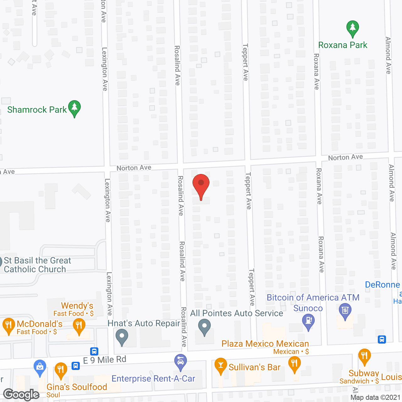 Map of the neighborhood around Affectionate Care 1