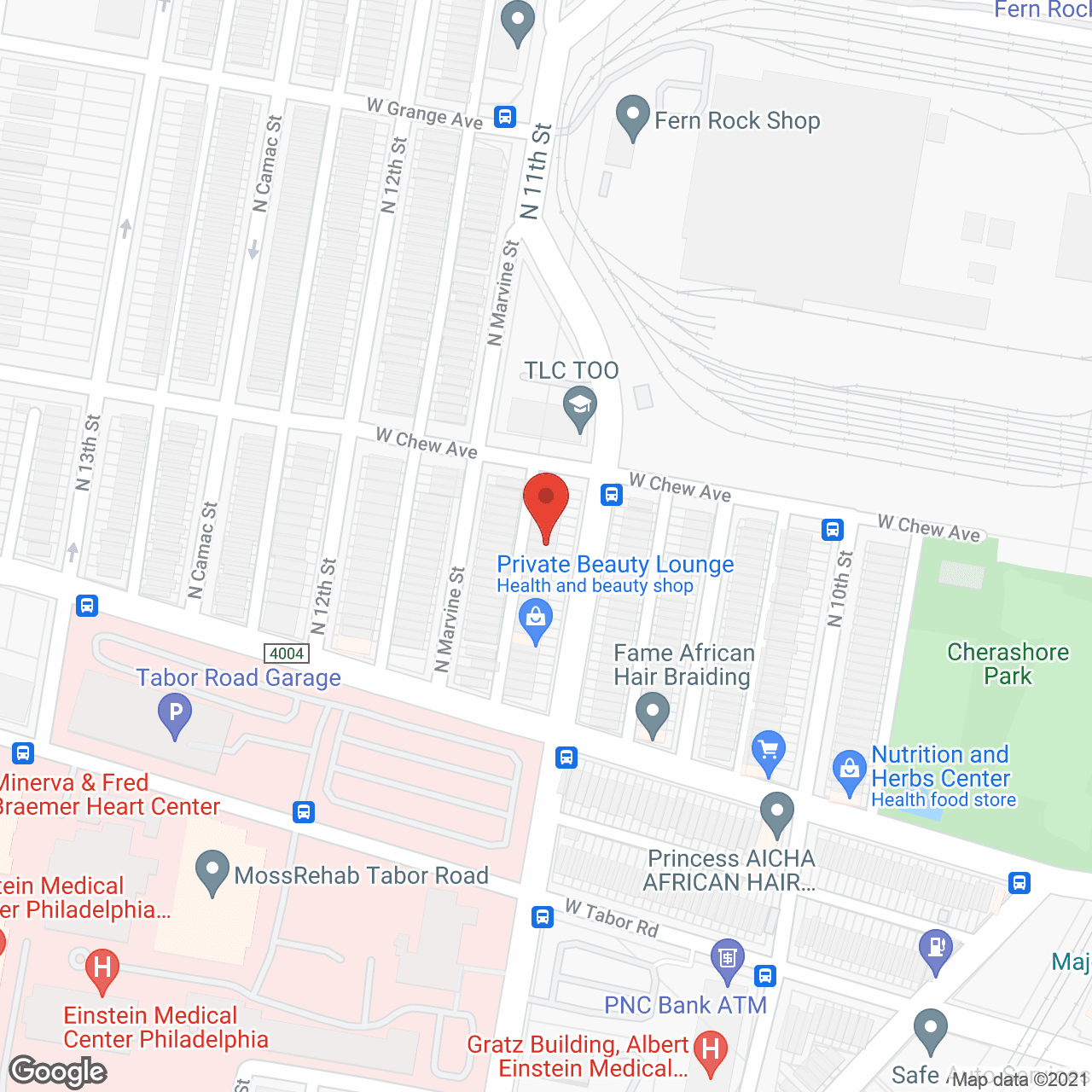 Map of the neighborhood around Elohim Personal Care Home