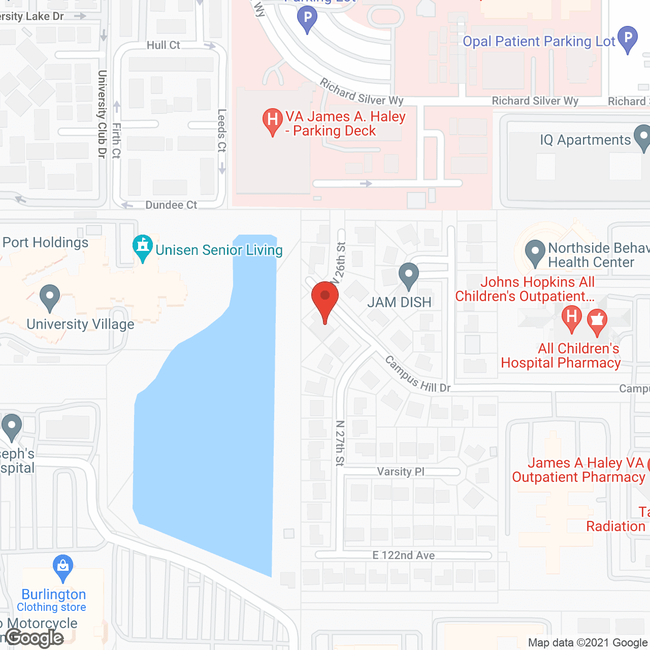 Map of the neighborhood around Mary's Assisted Living Facility House