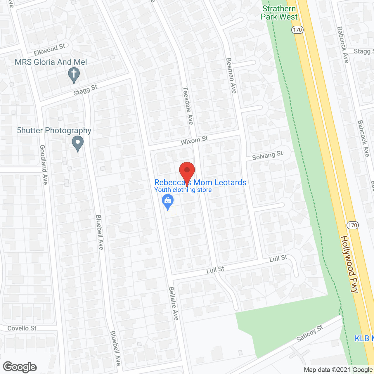 Map of the neighborhood around Teesdale Villa