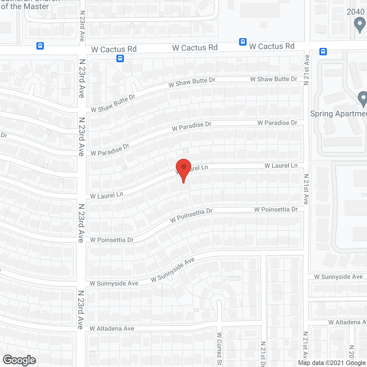Map of the neighborhood around Laurel Paradise Assisted Living