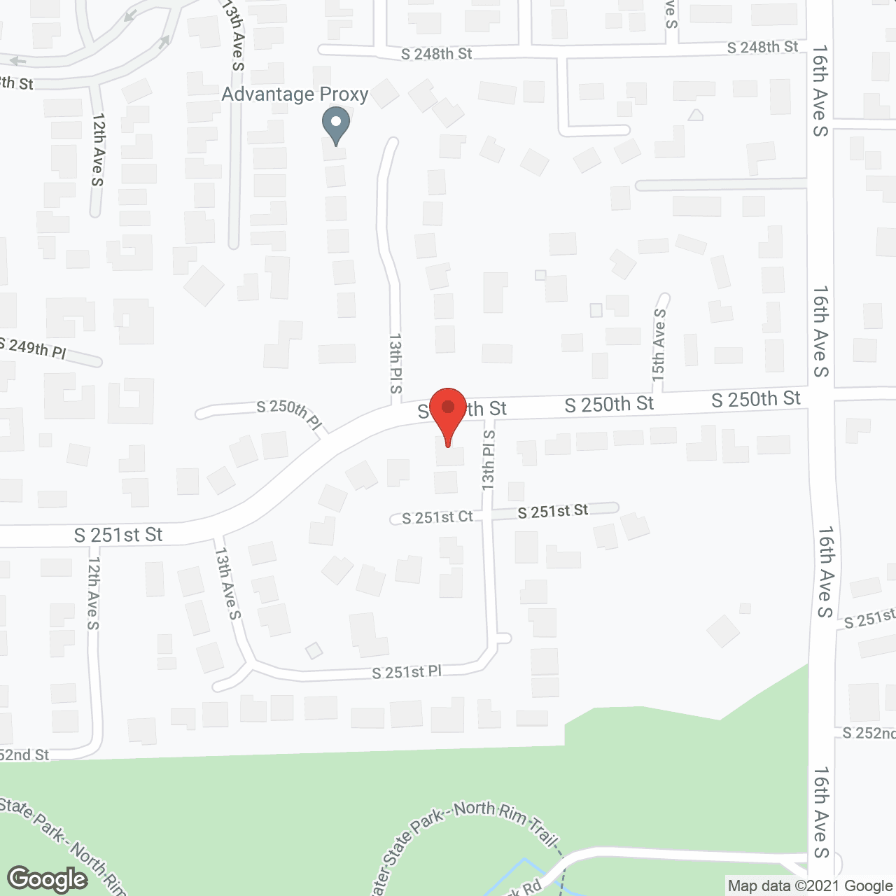Map of the neighborhood around Simply the Best Care III