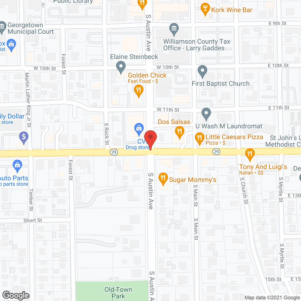 Map of the neighborhood around Hidden Hills Senior Living