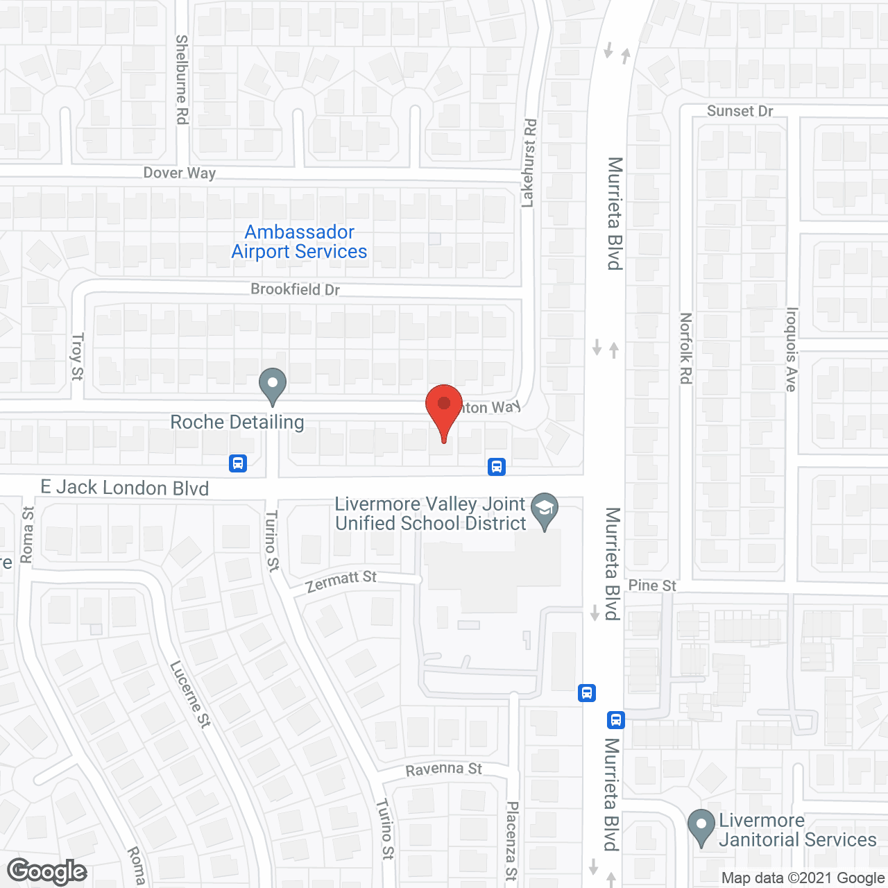 Map of the neighborhood around Paradise Hills Home Care