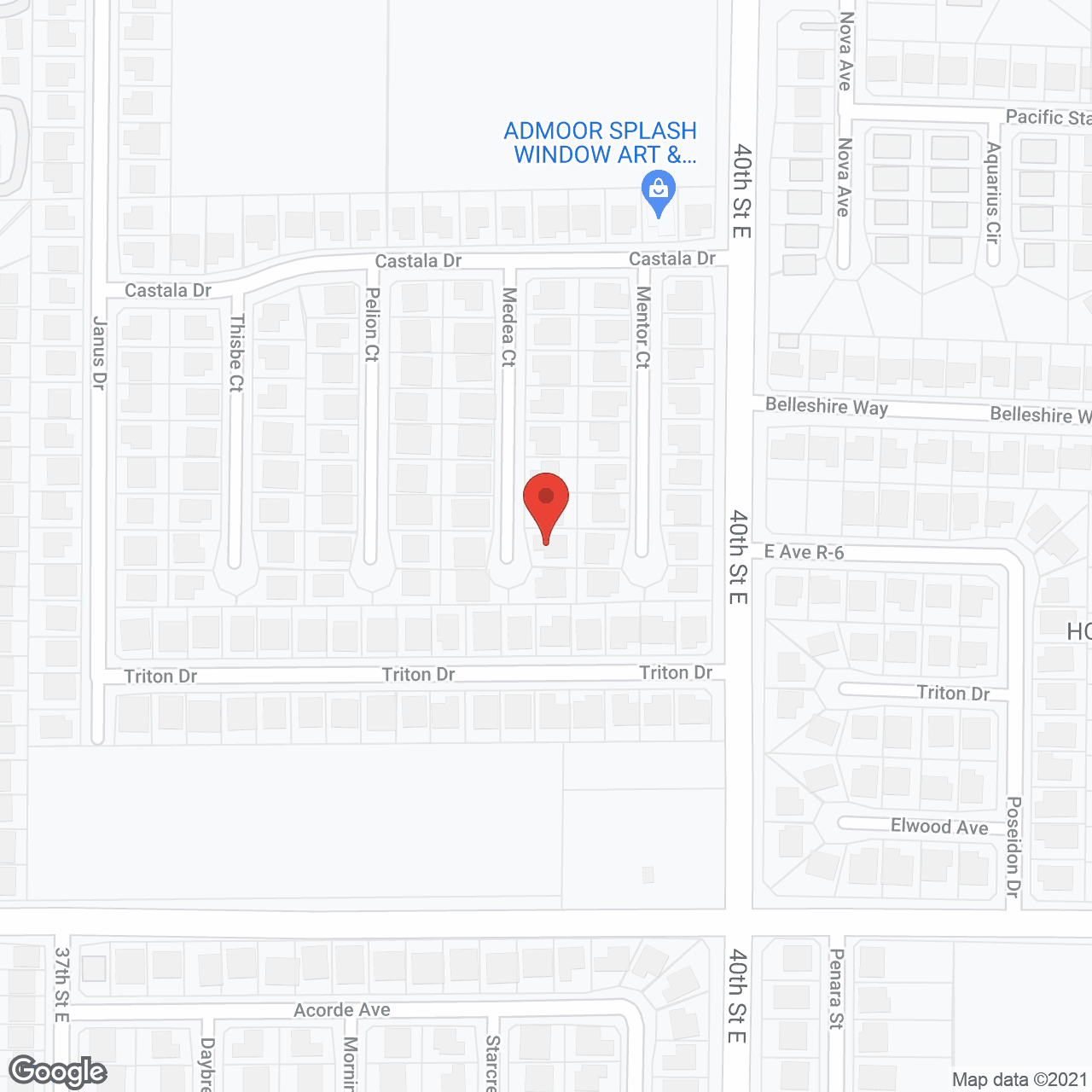 Map of the neighborhood around Guinto Home Care Inc.