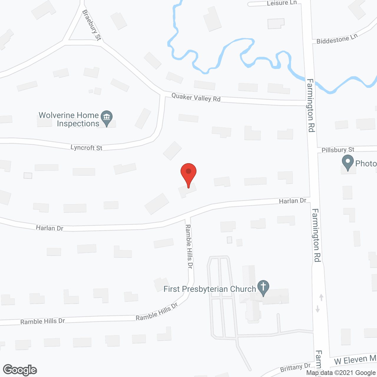 Map of the neighborhood around Extended Hands Home Care II
