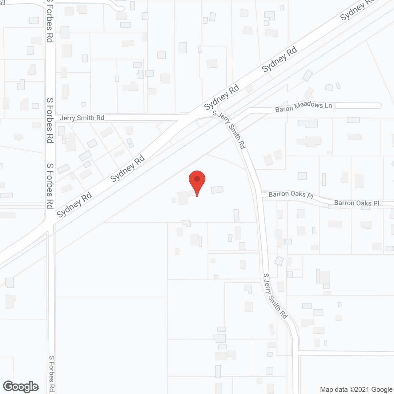 Map of the neighborhood around Patty's House Four - Jerry Smith Road