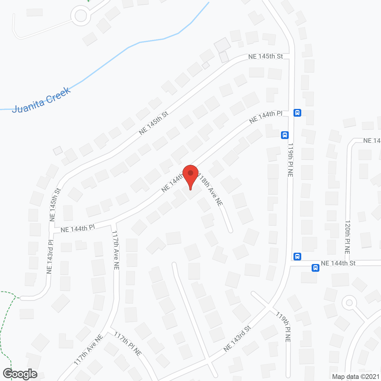 Map of the neighborhood around Gena's Best Care