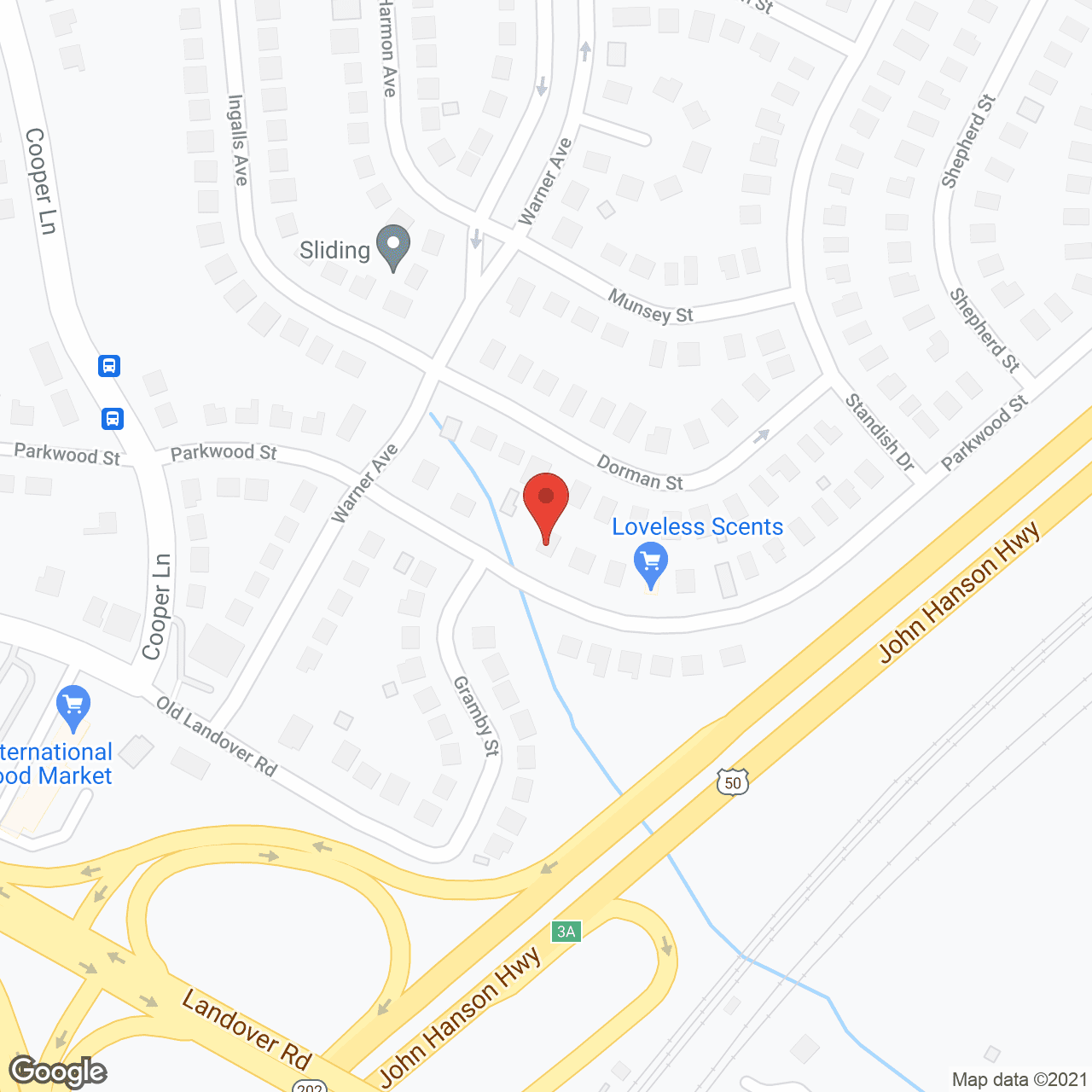 Map of the neighborhood around Amazing Grace Senior Care