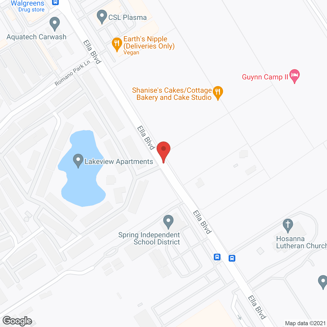 Ella Springs Senior Living Community in google map