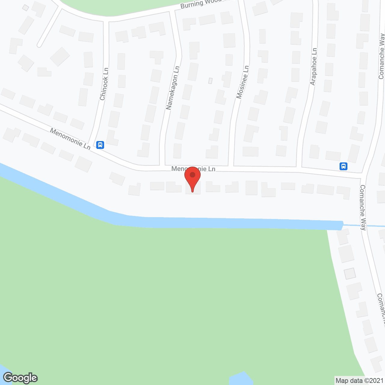 Map of the neighborhood around Shangri-La Senior Living