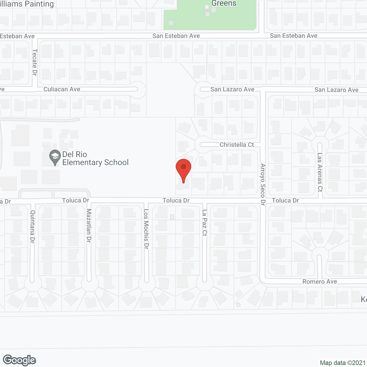 Map of the neighborhood around Jasmine Garden Residential Care