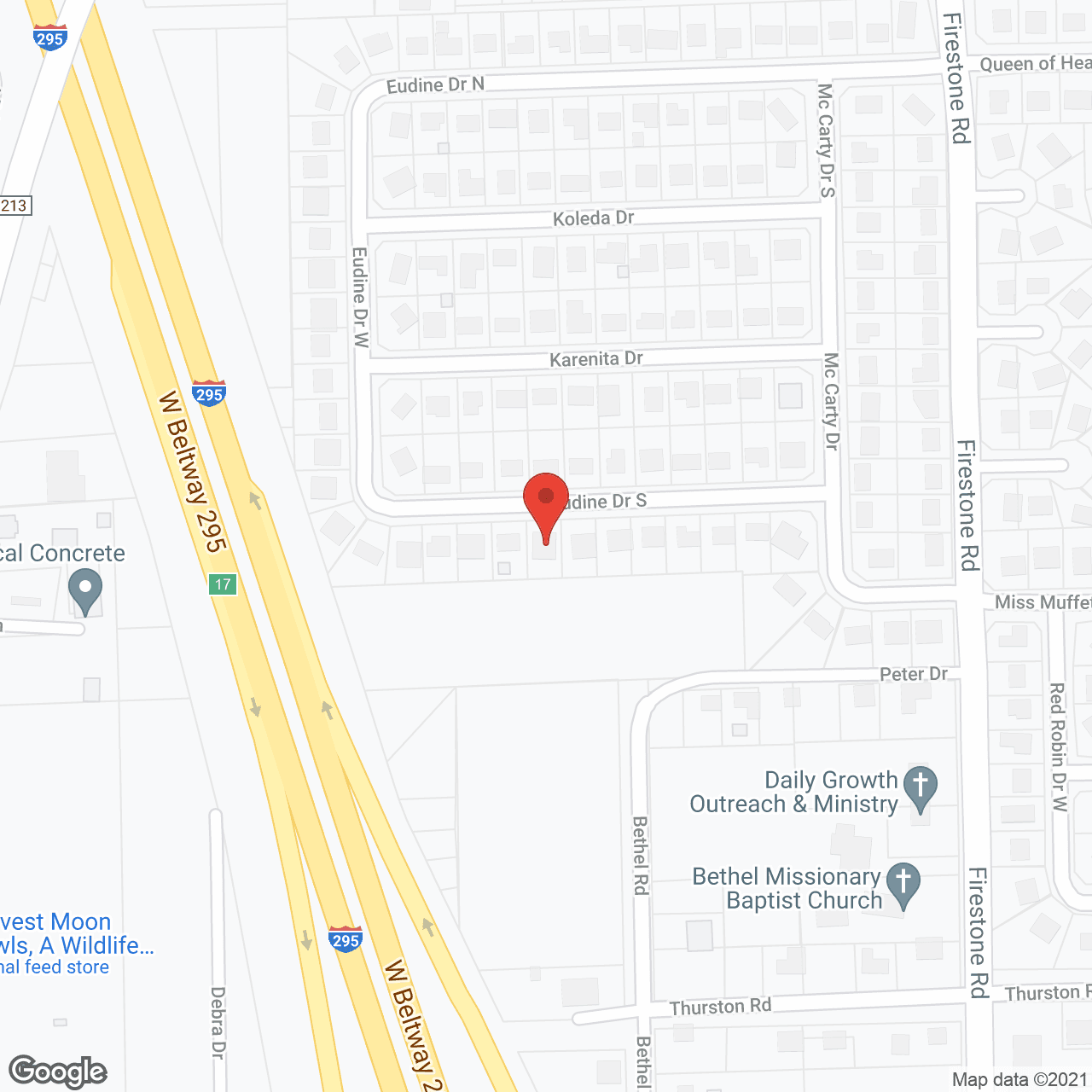 Map of the neighborhood around Perma Care Assisted Living