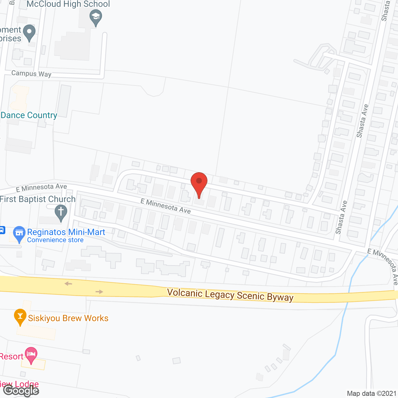 Map of the neighborhood around R Place Assisted Living