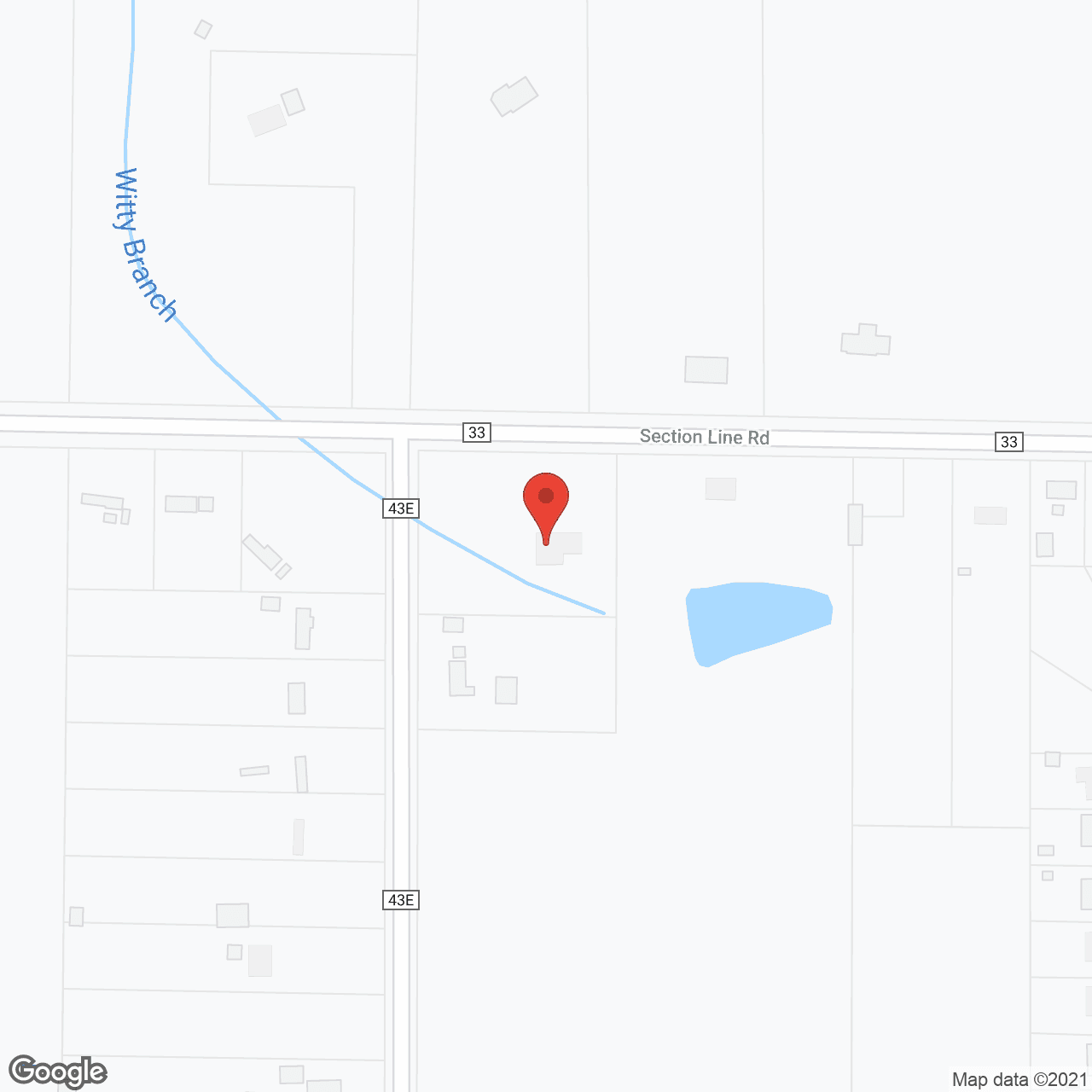 Map of the neighborhood around Holding Hands Home Environment Alternatives I