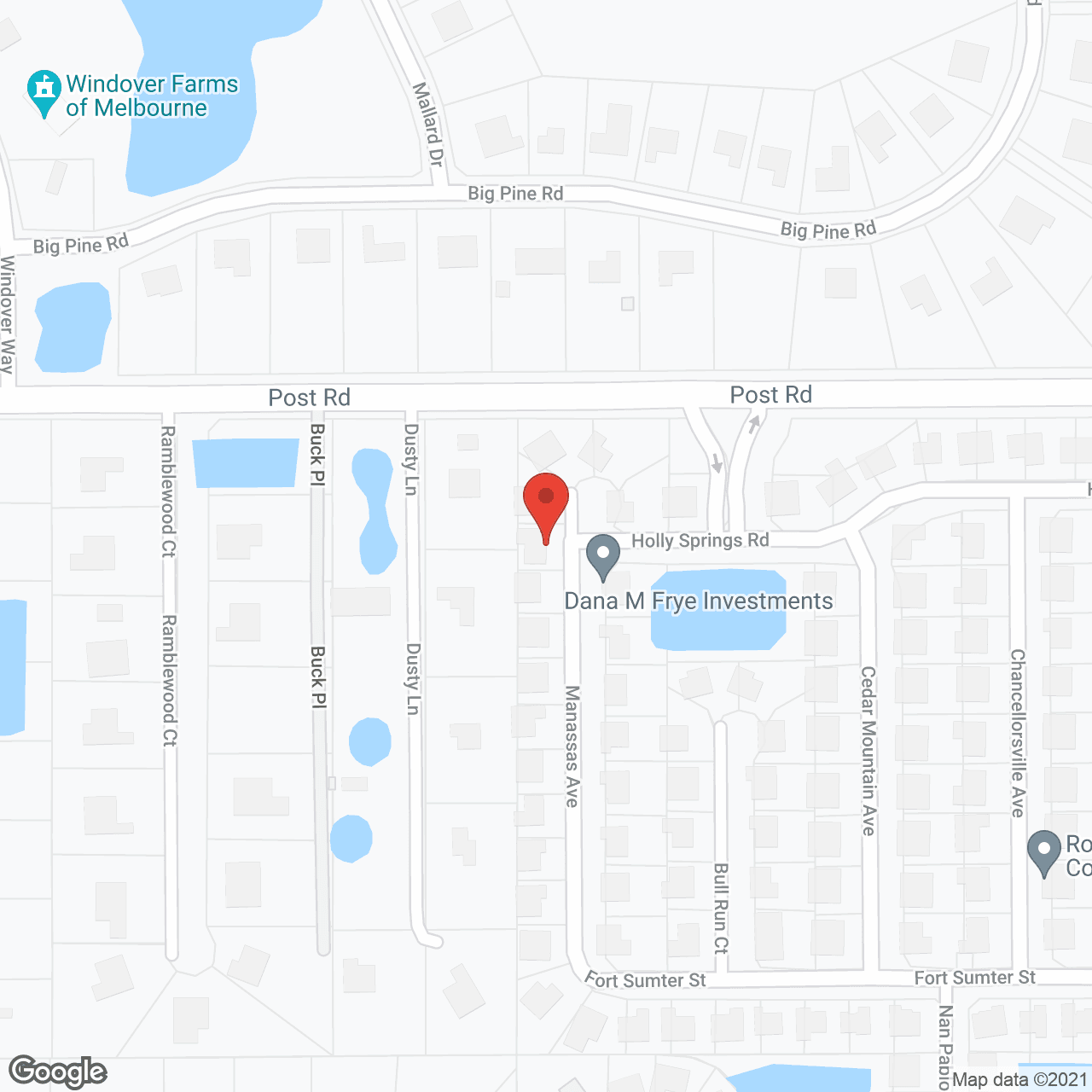 Map of the neighborhood around Platinum Oaks Assisted Living Facility LLC