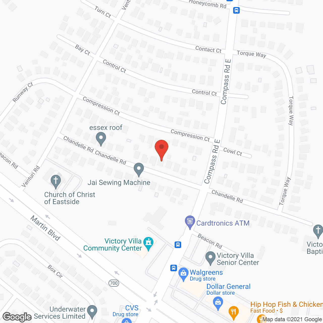 Map of the neighborhood around Heavenly Home