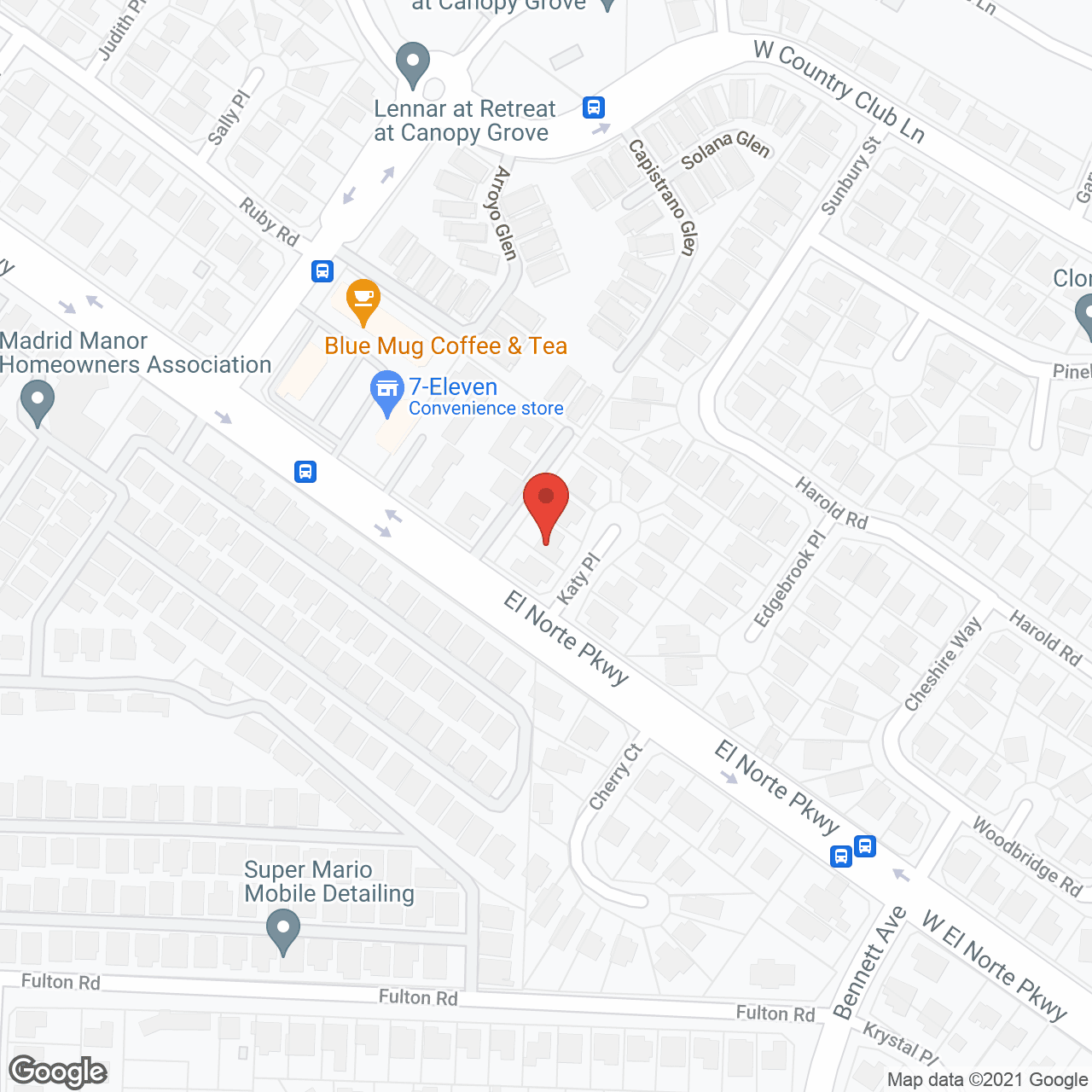 Map of the neighborhood around Woodland Garden Residential Care